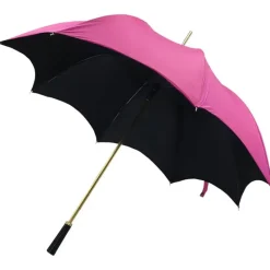 Golf Umbrellas|Ladies Golf Umbrellas-Umbrella Heaven Pink and Black Gothic-Style Umbrella – SABRINA
