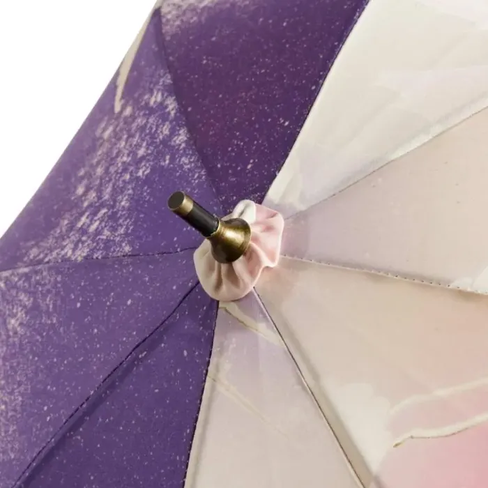 Kimono|Kimono Umbrellas-Umbrella Heaven Pink Maitsuru Kimono Umbrella 舞鶴 Pink/Purple