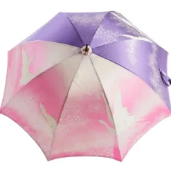 Kimono|Kimono Umbrellas-Umbrella Heaven Pink Maitsuru Kimono Umbrella 舞鶴 Pink/Purple
