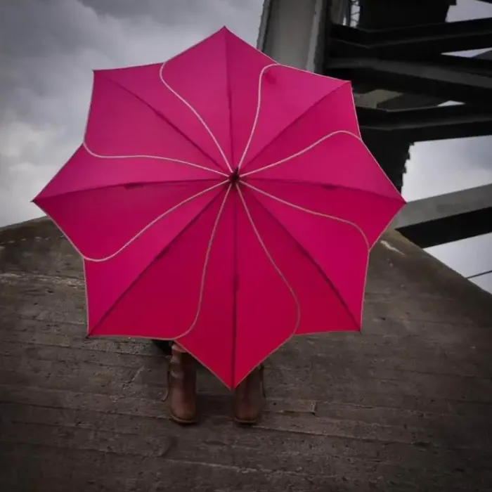 Flower Petal Swirl Umbrellas|Bridal Umbrellas-Umbrella Heaven Petal Swirl Umbrella Pink