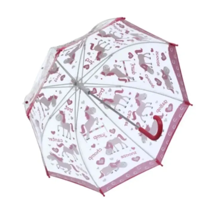 Kids Dome Umbrella|Girls Umbrellas-Umbrella Heaven PONY PVC Kids Umbrella