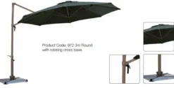 UV Protection Garden Parasols|Garden Parasols-Umbrella Heaven Premium 3 Metre Cantilever Parasol