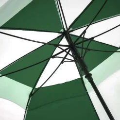Windproof Golf Umbrellas|Golf Umbrellas-Umbrella Heaven Premium Green & White Golf Umbrella – Vented – Windproof – Auto-Open
