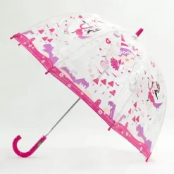 Kids Dome Umbrella|Girls Umbrellas-Umbrella Heaven Princess and Unicorns Kids Dome Umbrella