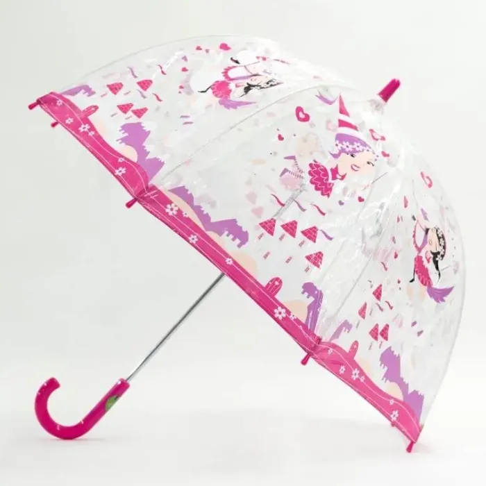 Kids Dome Umbrella|Girls Umbrellas-Umbrella Heaven Princess and Unicorns Kids Dome Umbrella