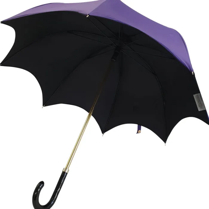 Ladies Vintage Umbrellas|Ladies Vintage Umbrellas-Umbrella Heaven Purple and Black Gothic Umbrella – DRUSILLA