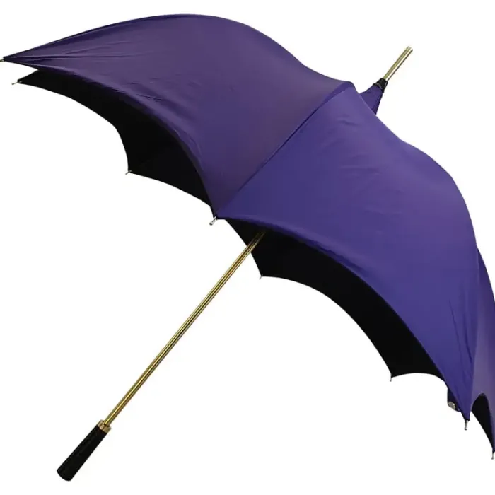 Golf Umbrellas|Ladies Golf Umbrellas-Umbrella Heaven Purple and Black Gothic-Style Umbrella – MEPHISTO