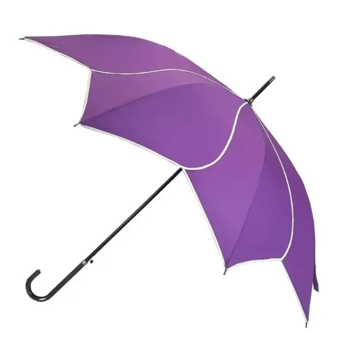 Flower Petal Swirl Umbrellas|Bridal Umbrellas-Umbrella Heaven Purple Petal Swirl Umbrella