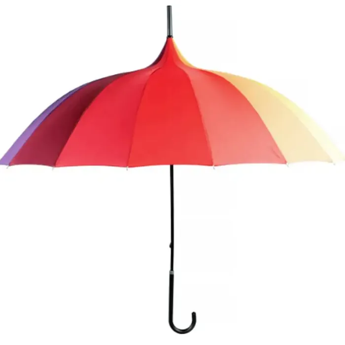 Bridal Umbrellas|Mens Walking Umbrellas-Umbrella Heaven Rainbow Pagoda Umbrella Multi-Coloured