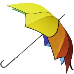Flower Petal Swirl Umbrellas|Fashion-Umbrella Heaven Rainbow Petal Swirl Umbrella Multi-Coloured