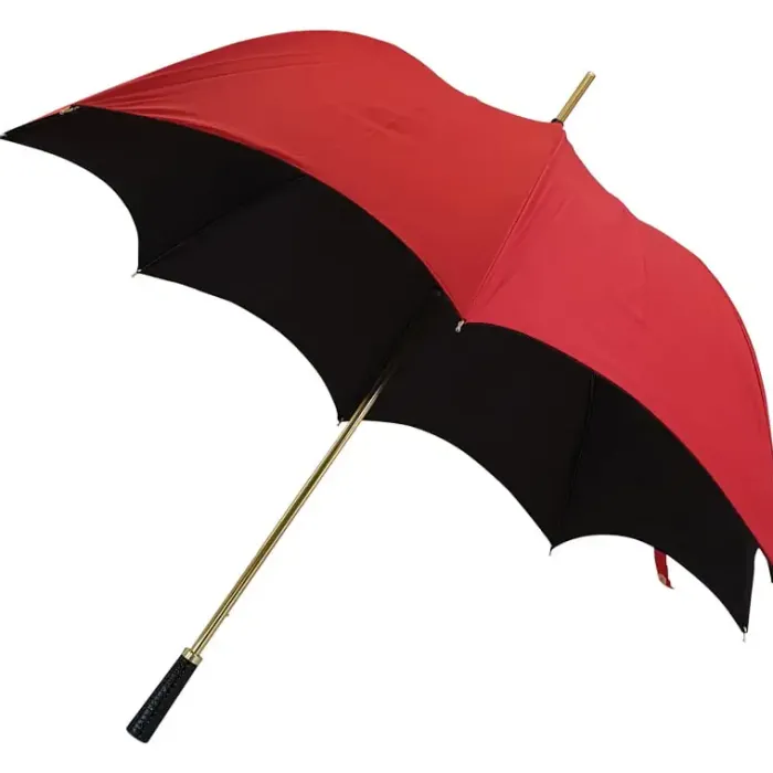 Golf Umbrellas|Ladies Golf Umbrellas-Umbrella Heaven Red and Black Gothic-Style Umbrella – DRACUL