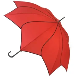 Flower Petal Swirl Umbrellas|Bridal Umbrellas-Umbrella Heaven Petal Swirl Umbrella Red