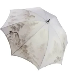 Kimono|Kimono Umbrellas-Umbrella Heaven Suminagashi Kimono Umbrella 墨流し White