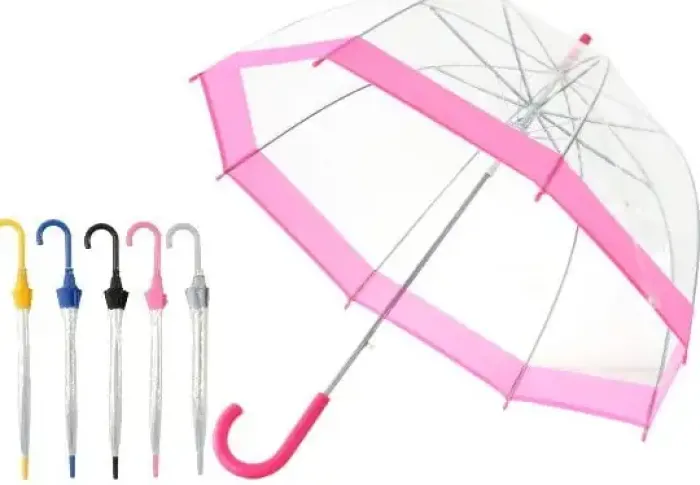 Dome Umbrellas-Umbrella Heaven Vision Clear Dome Umbrella Choice of 5 Colours