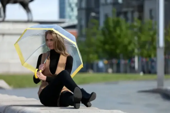 Dome Umbrellas-Umbrella Heaven Vision Clear Dome Umbrella Choice of 5 Colours