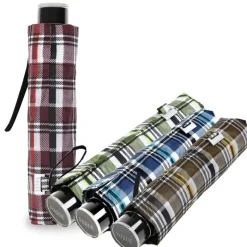 Windproof Umbrellas|Mens Designer Umbrellas-Umbrella Heaven VOGUE Cabra Folding Plaid Umbrella 4 designs