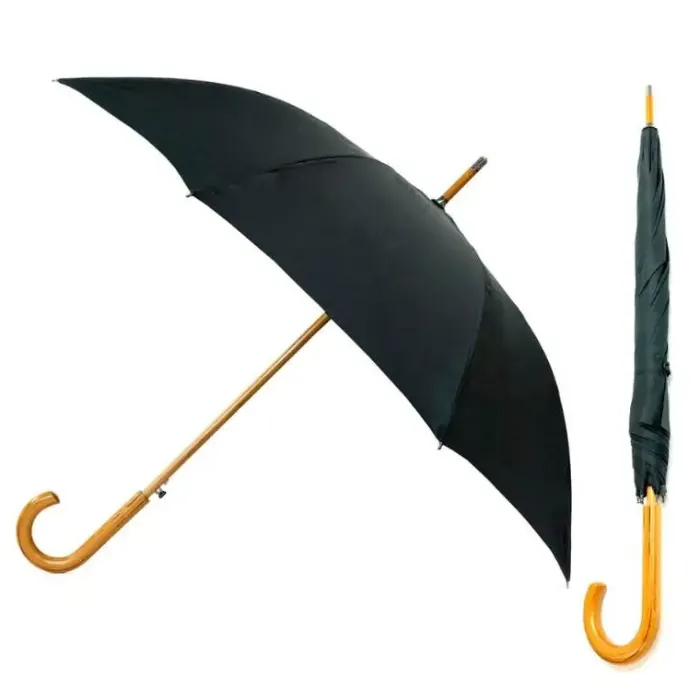 Windproof Umbrellas|Mens Windproof Umbrella-Umbrella Heaven Warwick Windproof Walking Umbrella Black