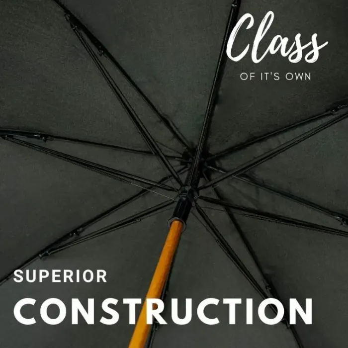 Windproof Umbrellas|Mens Windproof Umbrella-Umbrella Heaven Warwick Windproof Walking Umbrella Black