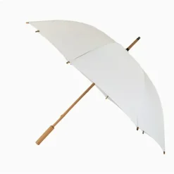 Golf Umbrellas|Bridal Umbrellas-Umbrella Heaven Eco Umbrella – ECO GENIUS – Bamboo – Recycled Plastics White