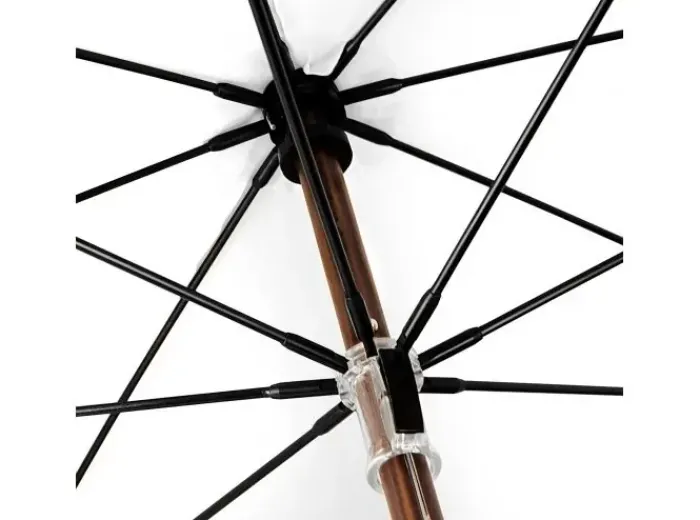 Golf Umbrellas|Bridal Umbrellas-Umbrella Heaven ECO Wood Stick Walking Umbrella – Canopy Made From Recycled Plastics White