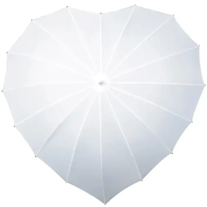 Bridal Umbrellas|Special Offers-Umbrella Heaven Heart Umbrella White