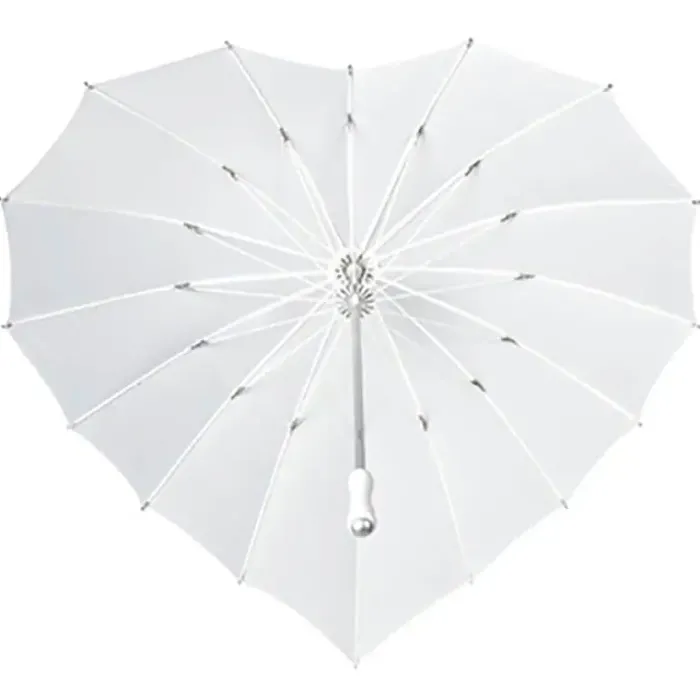 Bridal Umbrellas|Special Offers-Umbrella Heaven Heart Umbrella White