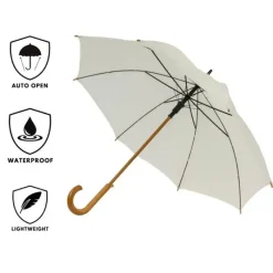 Bridal Umbrellas|Ladies Walking-Umbrella Heaven Wood Stick Umbrella – Ivory