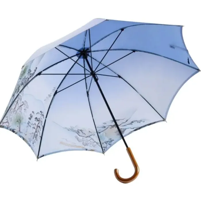 Kimono|Kimono Umbrellas-Umbrella Heaven Yuho Kimono Umbrella 雄峯 BabyBlue